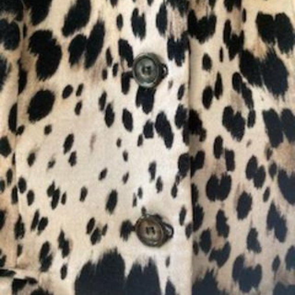 Judy Lee Cole Animal Pring Long Suit Style Jacket - Picture 3 of 4